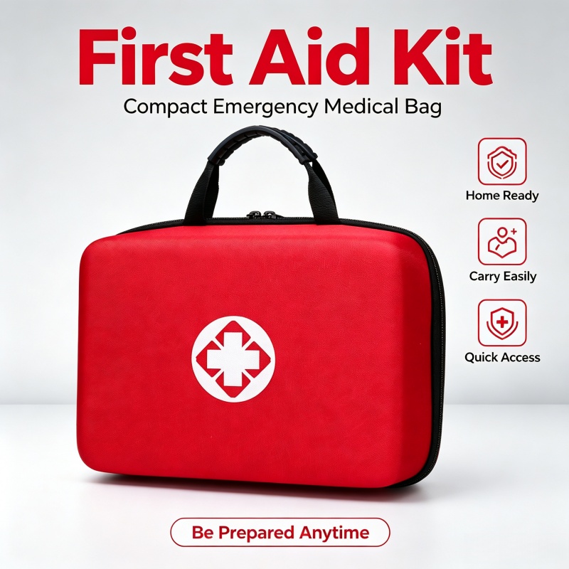 First Aid Bag Kit - Kotak P3K Cangkang Keras Portabel, Tas